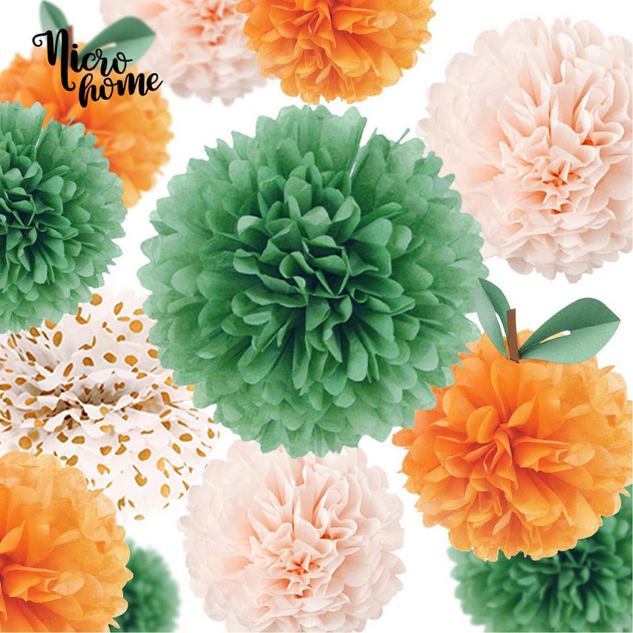 Alopini  12 PCS Seidenpapier Pom Poms für Hochzeit Geburtstag Baby Dusche Prom Festival Party 