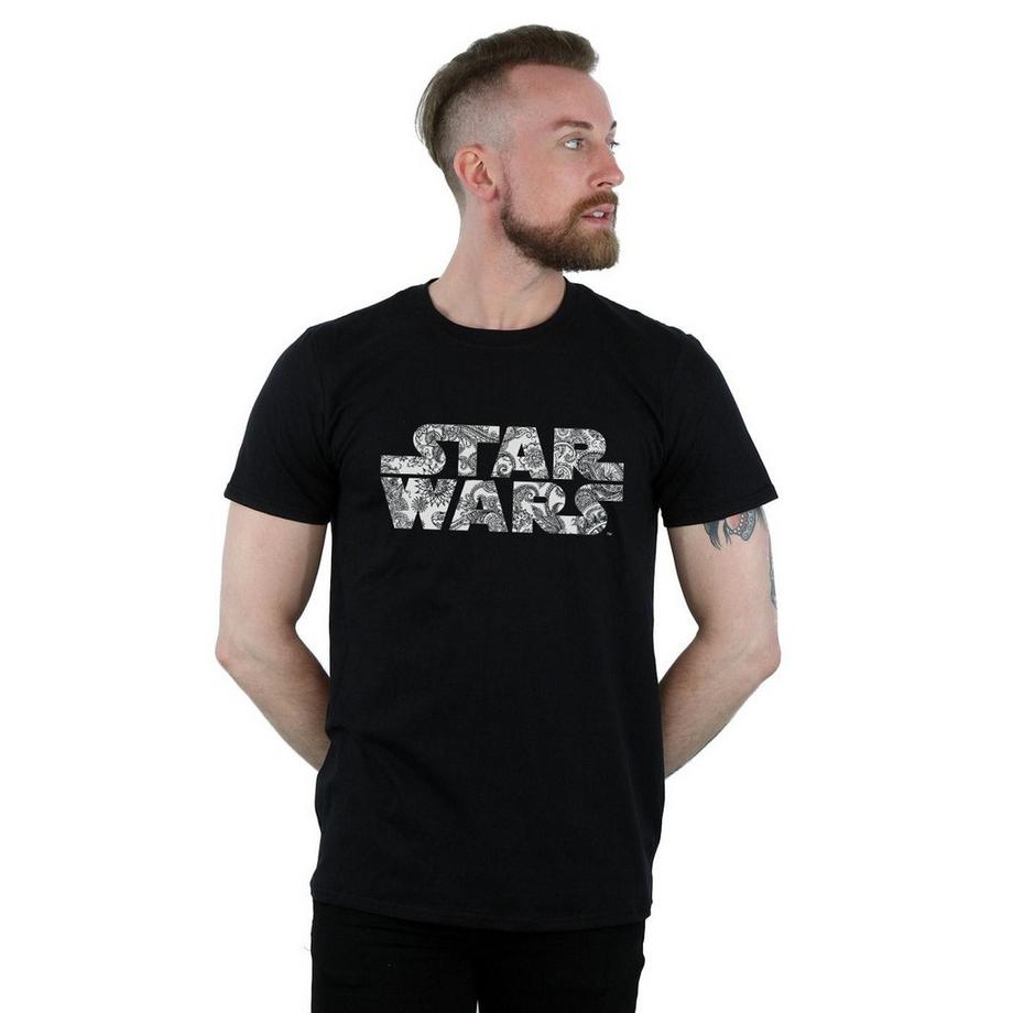 STAR WARS Star Wars Paisley Logo T-Shirt  