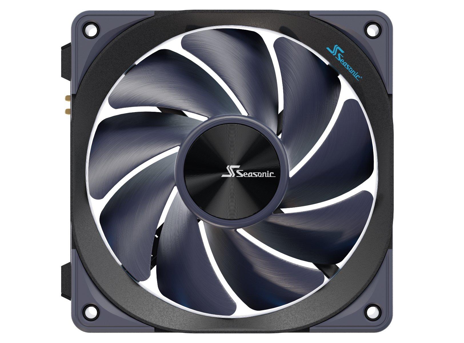 Seasonic  MagFlow 1-Fan Kit Boitier PC Ventilateur 12 cm Noir 1 pièce(s) 