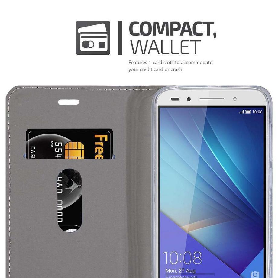 Cadorabo  Hülle für Honor 7 Magnetverschluss, Kartenfach 