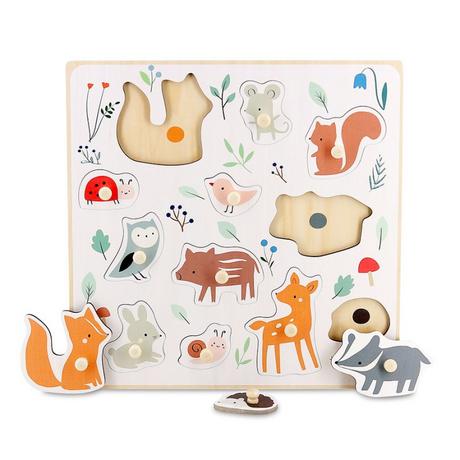 Vilac  Holz Puzzle Tiere des Waldes, Sarah Betz, Vilac 