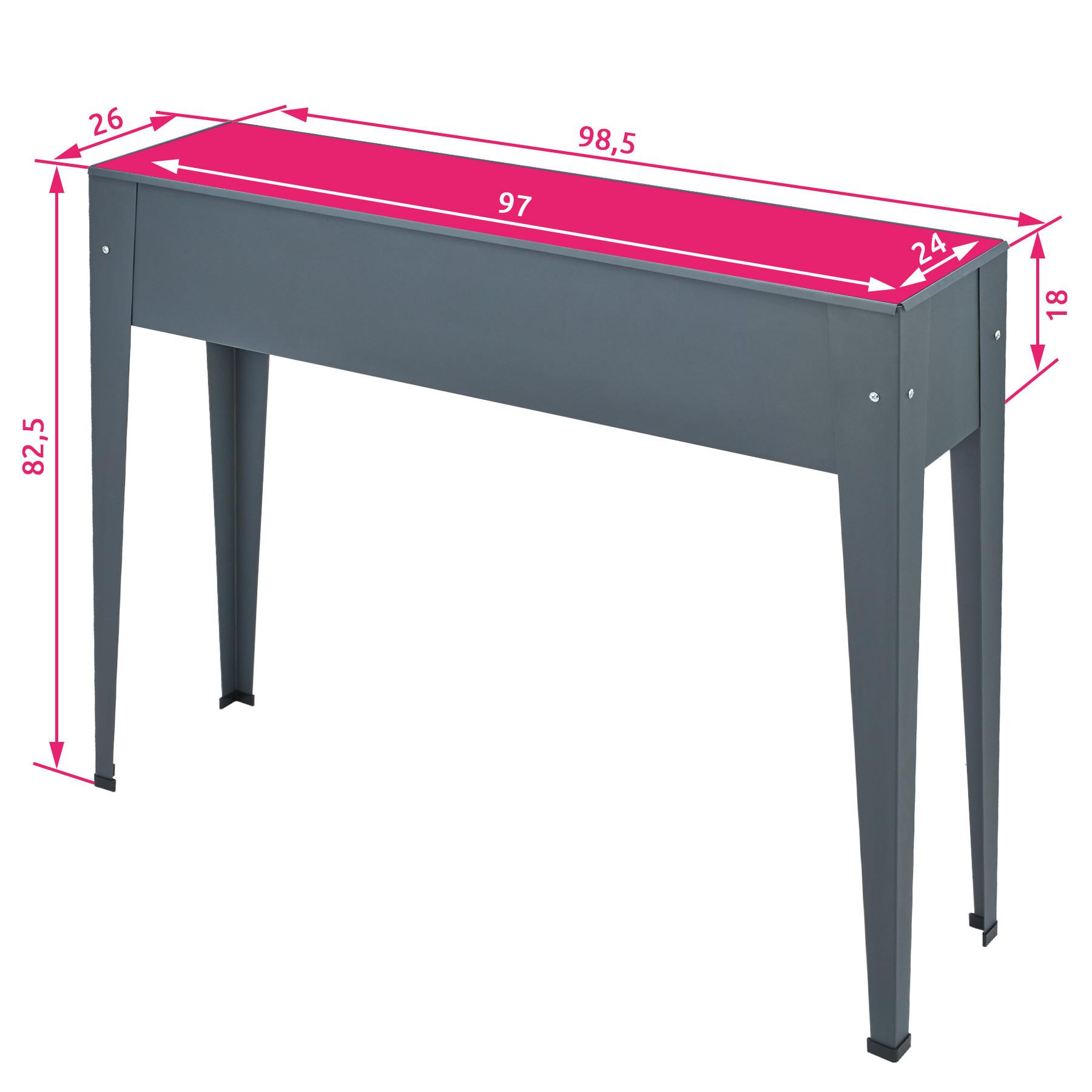 Tectake Carré Potager sur pied CALENDULA avec trou de drainage 98,5x26x82,5cm  