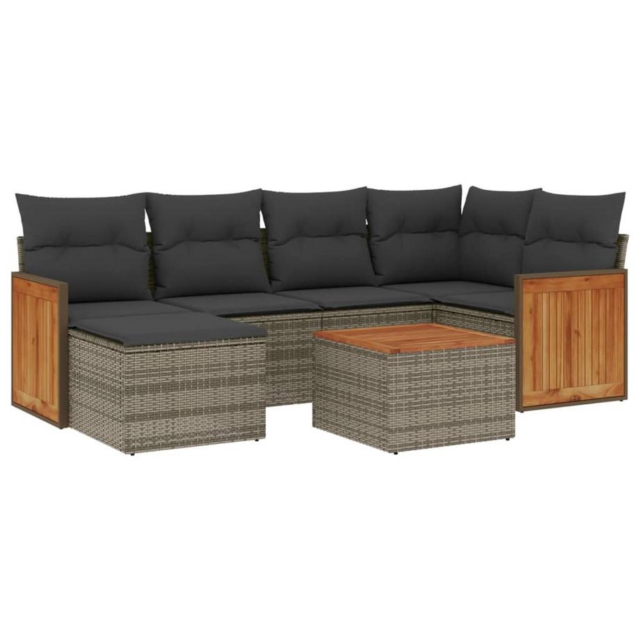 set divano da giardino Polirattan