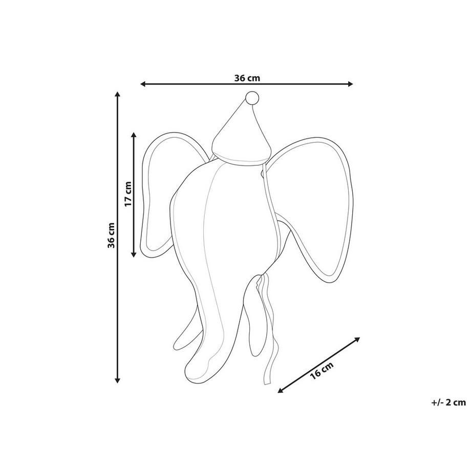 Beliani Decorazioni da Parete Cameretta en Feltro Moderno BADOU  