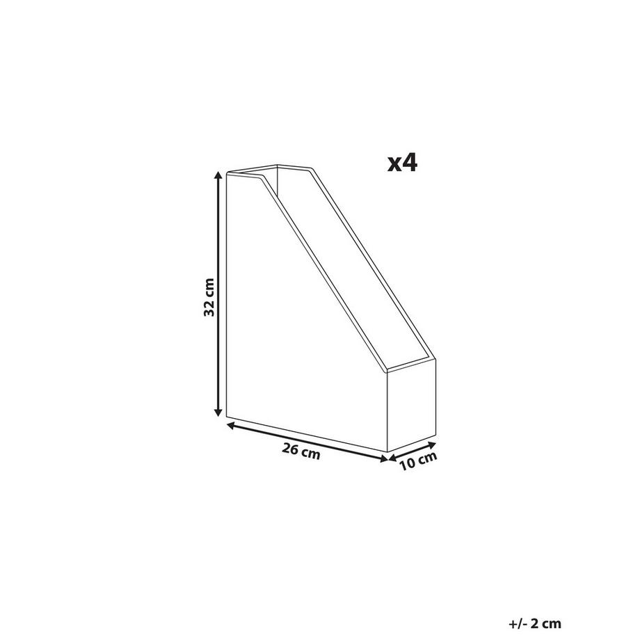 Beliani Korb, Büroaccessoires aus Kunstleder Industriell SUMER  