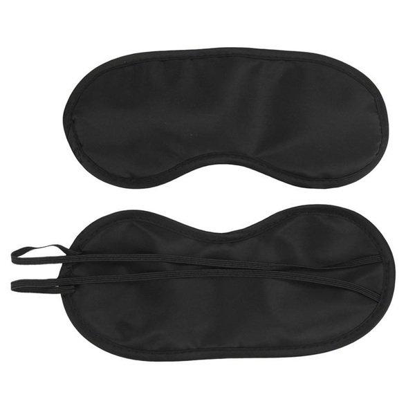 eStore  Masque de sommeil avec bandes élastiques, noir 