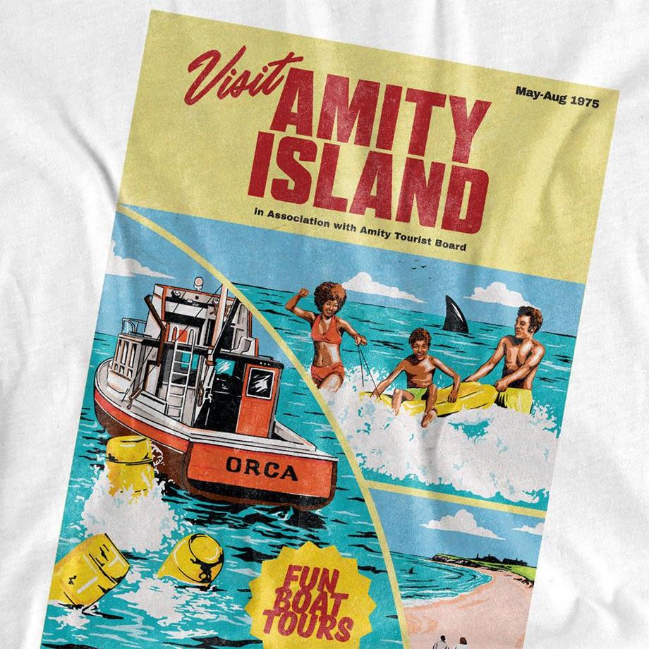 Jaws T-Shirt Visit Amity  