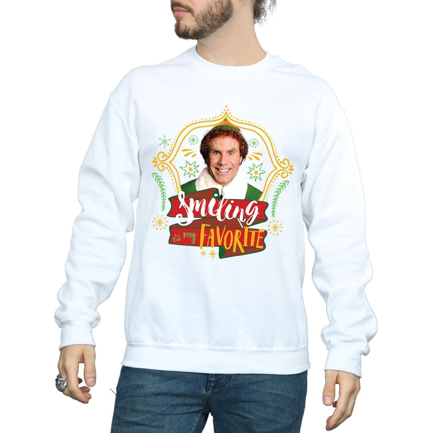Elf Smiling Is My Favorite Sweatshirt  