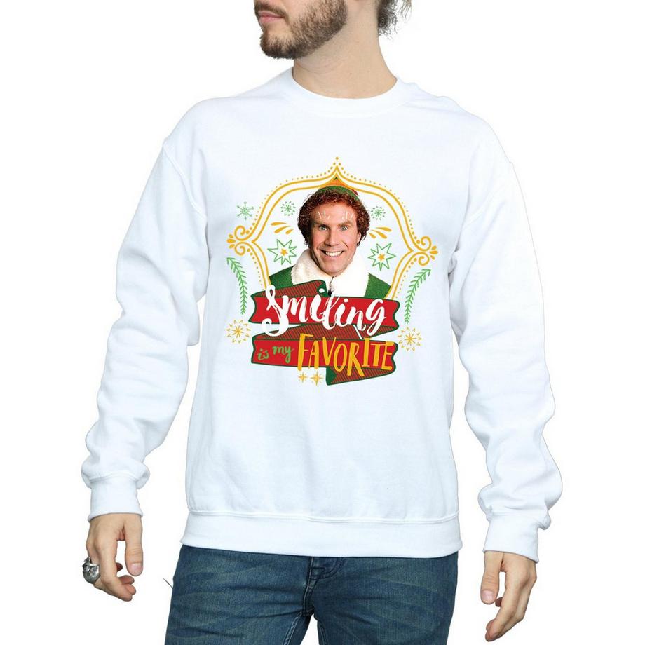 Elf Smiling Is My Favorite Sweatshirt  