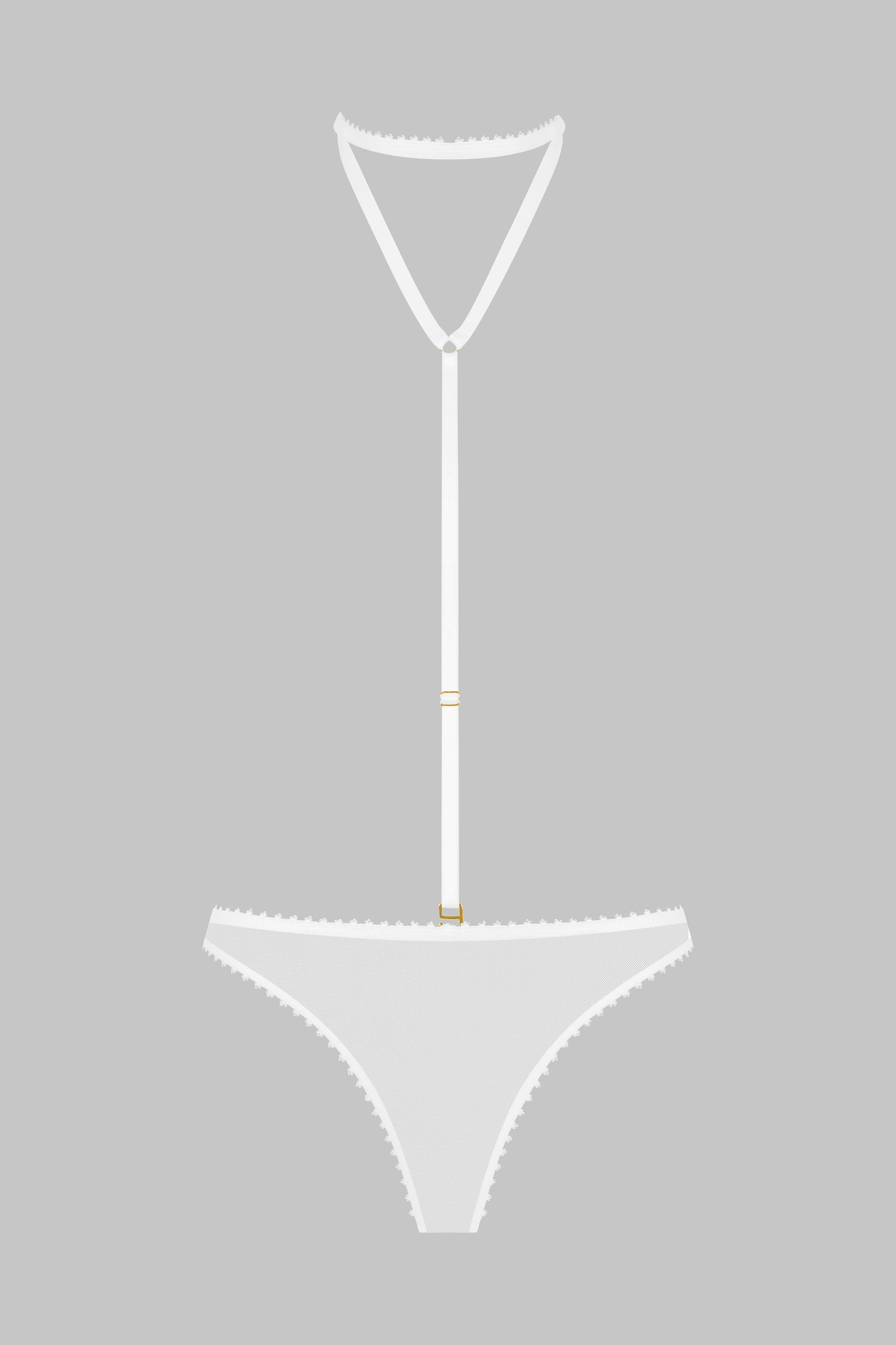 MAISON CLOSE  Brazilian String mit Harness - Accroche Coeur 