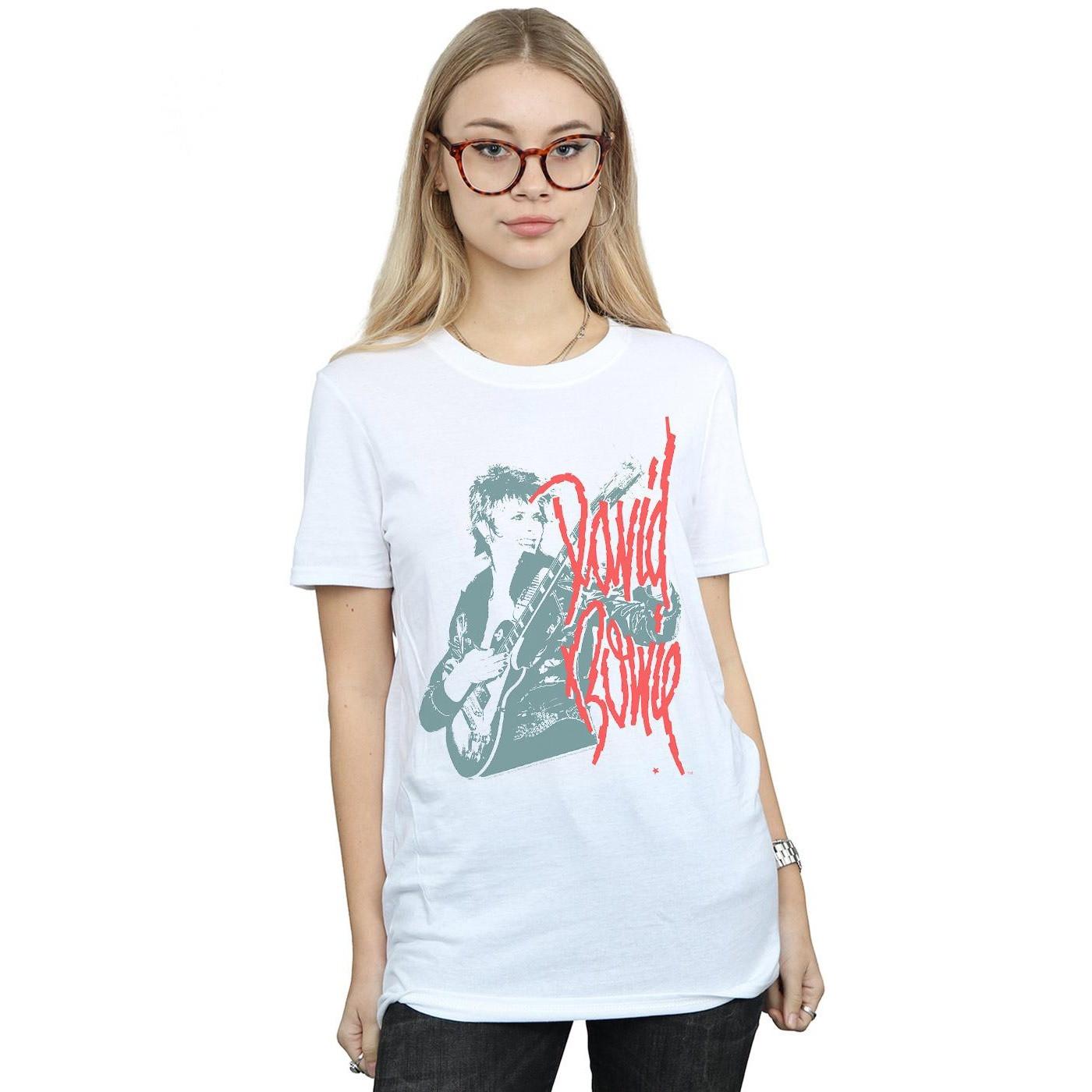David Bowie Gitarren Print T-Shirt  