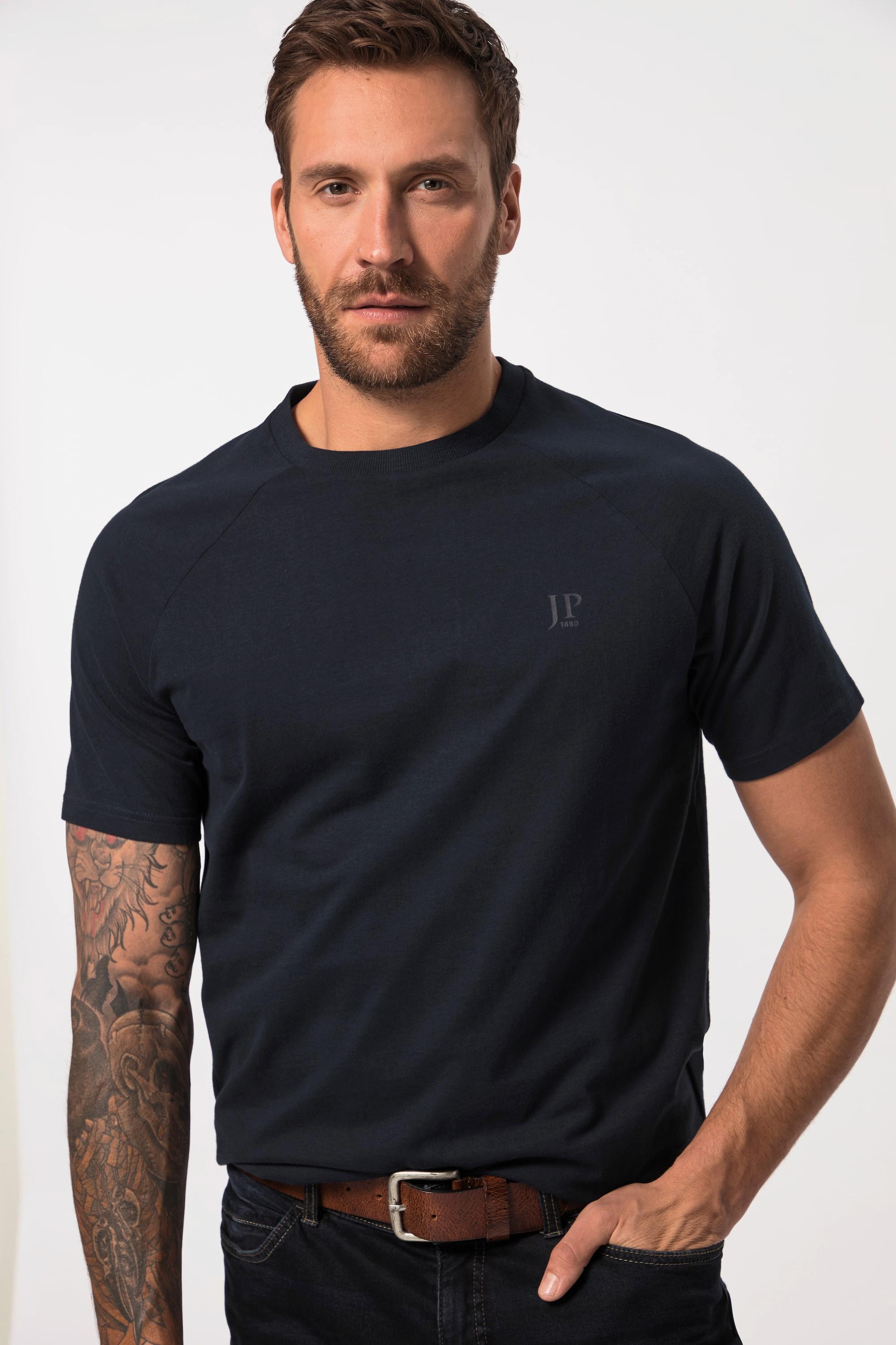 JP1880  T-shirt con mezze maniche, taglio basic e scollo a girocollo, fino alla tg. 8XL 