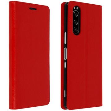 Étui Cuir Sony Xperia 5 Rouge