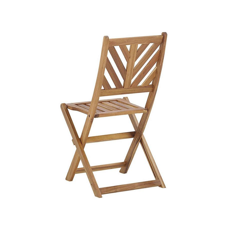 Beliani Bistro Set aus Akazienholz Klassisch TERNI  