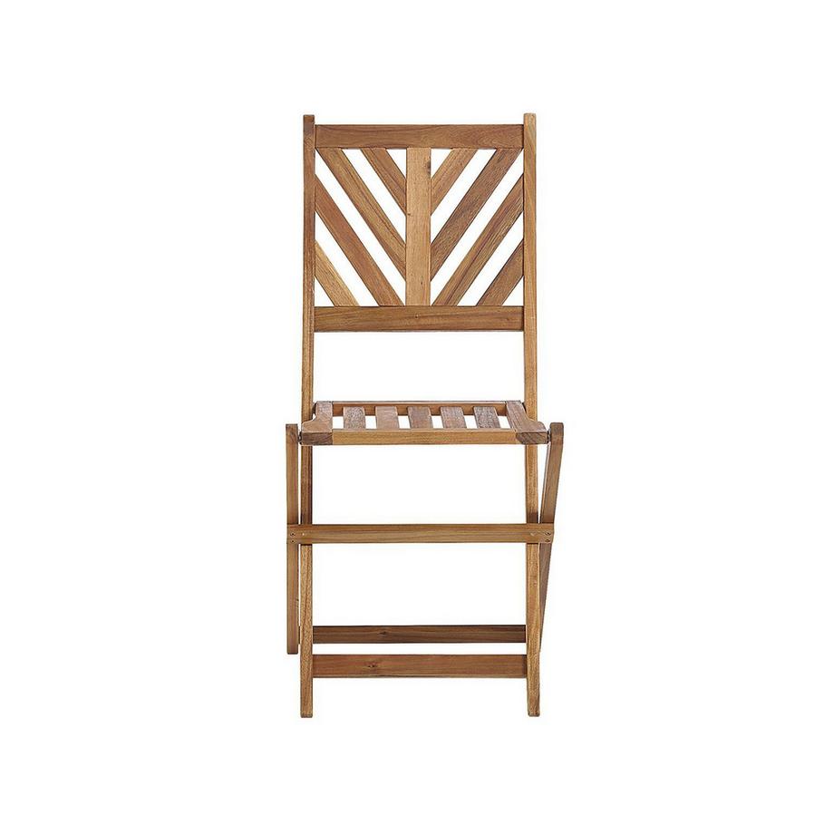 Beliani Bistro Set aus Akazienholz Klassisch TERNI  