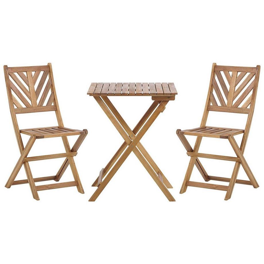 Bistro Set aus Akazienholz Klassisch TERNI