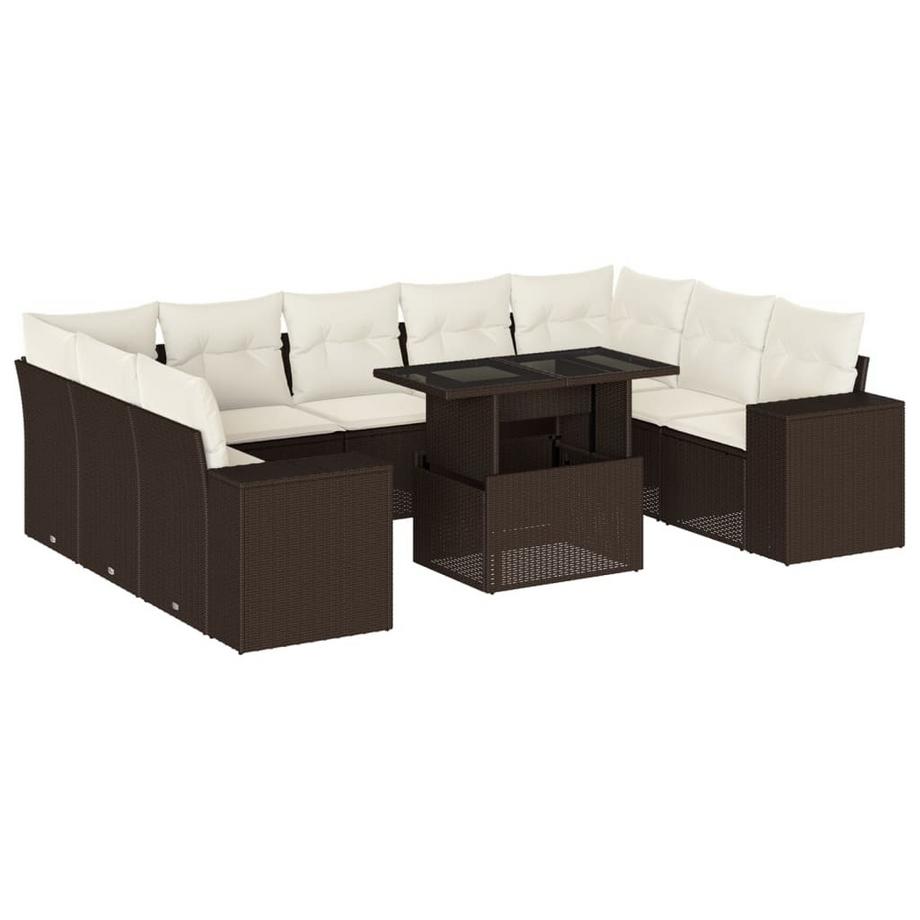 set divano da giardino Polirattan