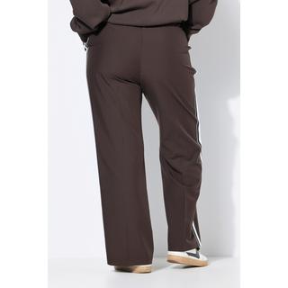 Studio Untold Hose Straight Wide Legs Seitenstreifen  