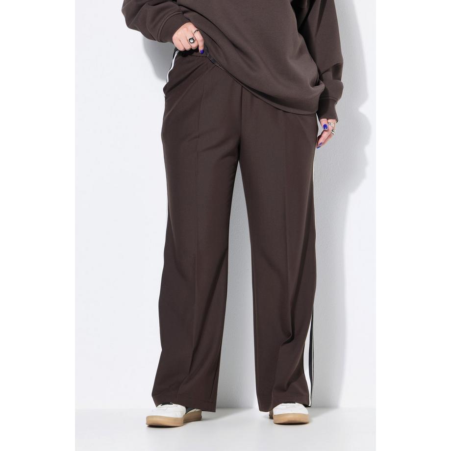 Studio Untold Pantaloni Taglio Gamba Ampio Dritto Strisce Laterali  