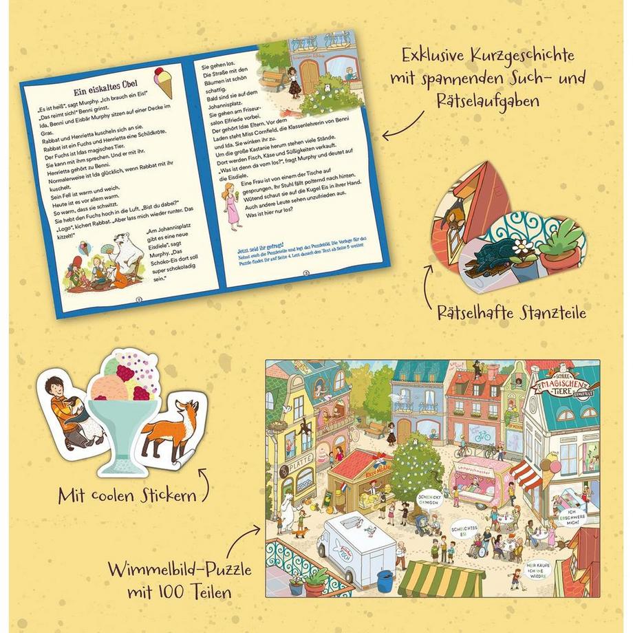 Kosmos  Puzzle Storypuzzle - Schule magischen Tiere (100Teile) 