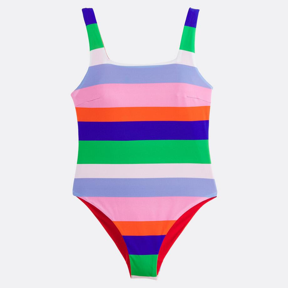 La Redoute Collections Maillot de bain réversible rayé  