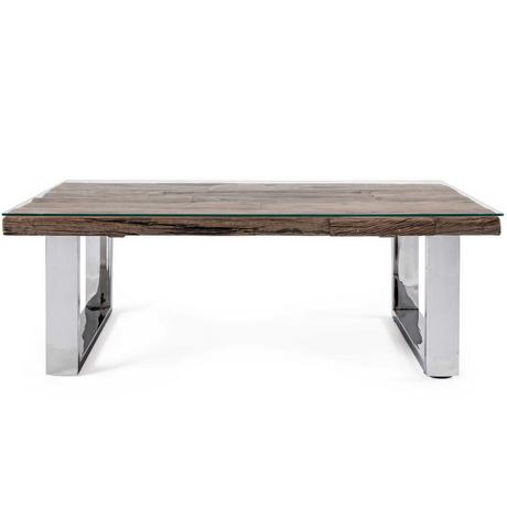 mutoni Table basse avec verre Stanton 110x60  