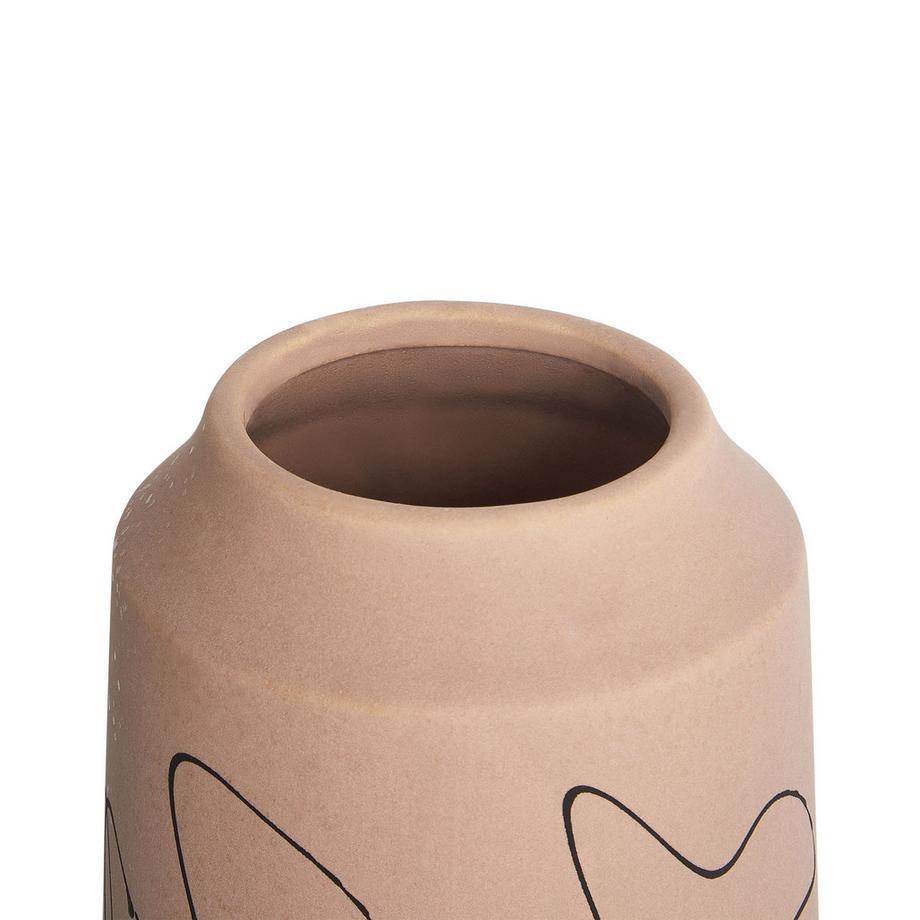 Beliani Blumenvase aus Steinzeug Modern SUNFISH  