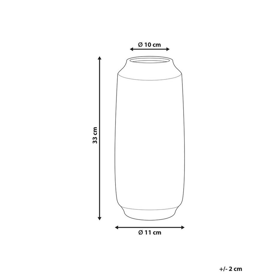 Beliani Blumenvase aus Steinzeug Modern SUNFISH  