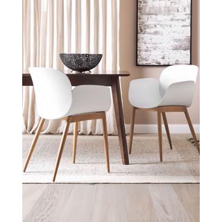 Beliani Set di 2 sedie da pranzo en Materiale sintetico Moderno ABILENE  