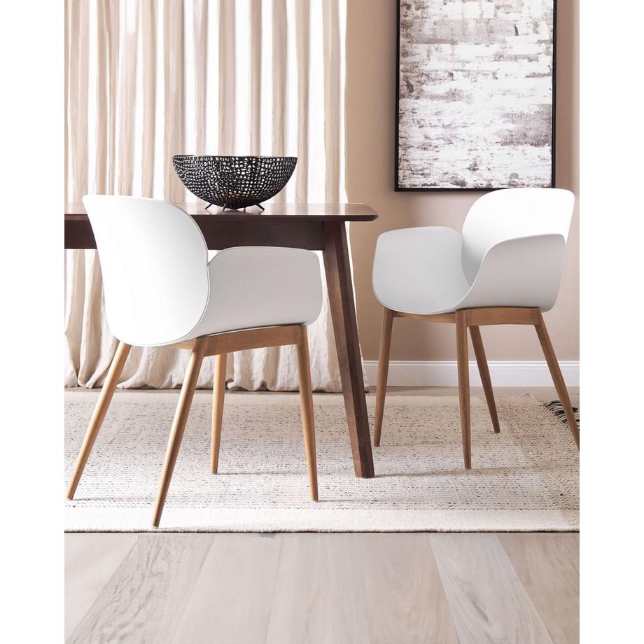 Beliani Set di 2 sedie da pranzo en Materiale sintetico  ABILENE  