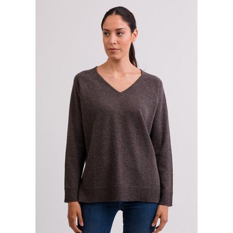 CASH-MERE.CH Pullover mit Seitenschlitzen  