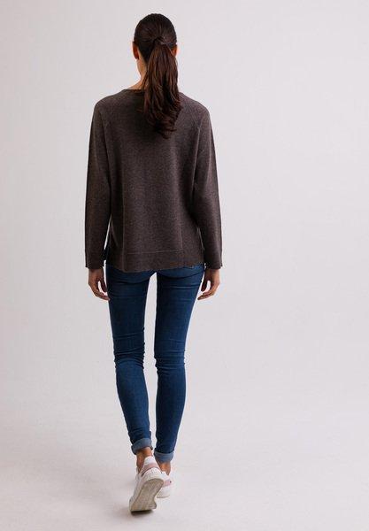 CASH-MERE.CH Pullover mit Seitenschlitzen  