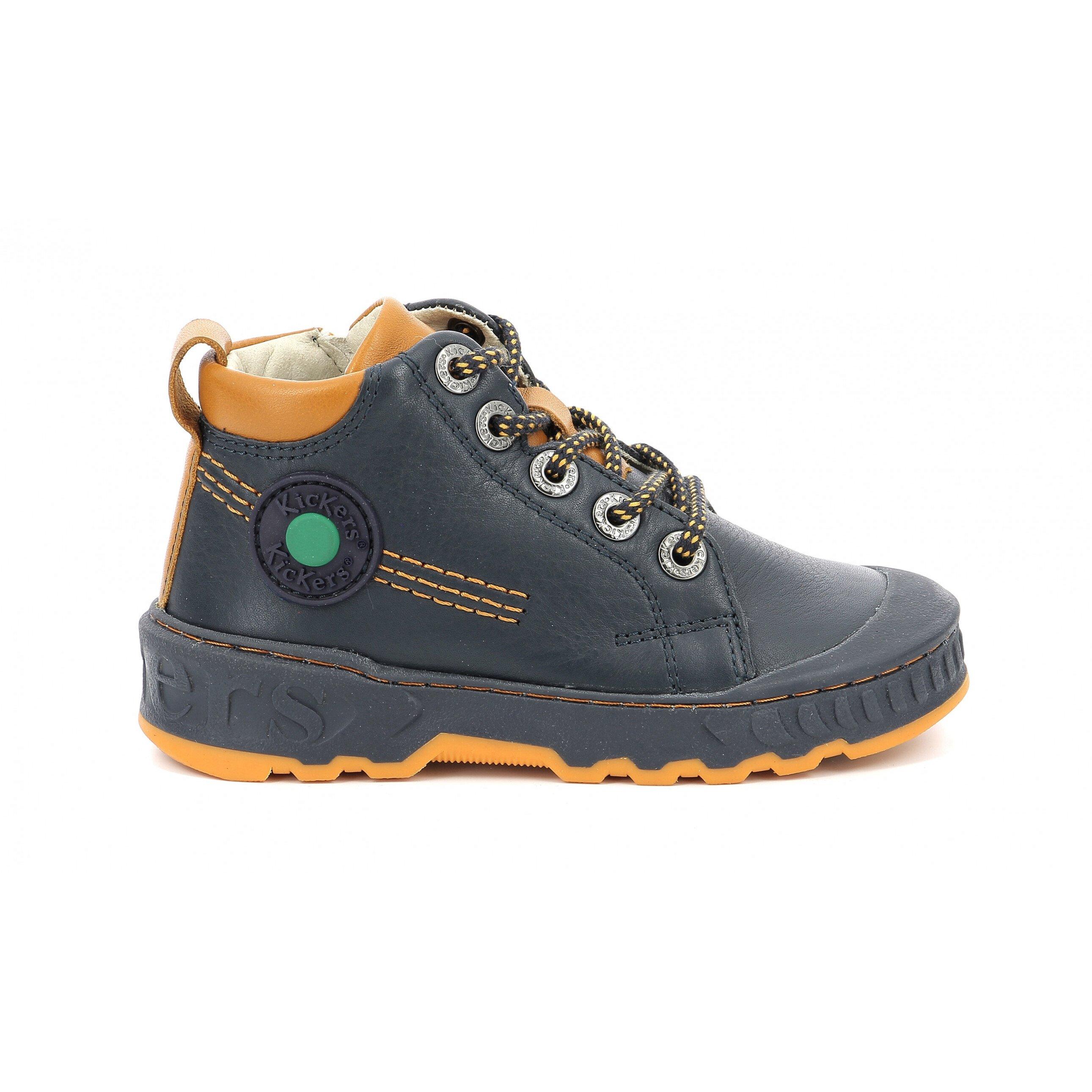 Kickers PlayFlex Lo Vel Black Ankle Boots - Awesome Shoes