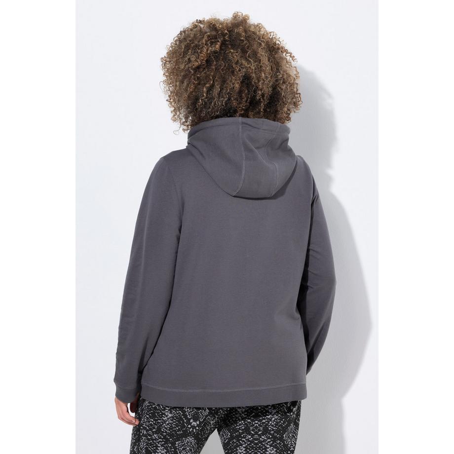 Ulla Popken Veste en Molleton Doublure Capuche Motif Serpent  