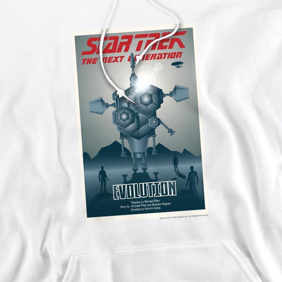 Star Trek The Next Generation Season 3 Episode 1 Felpa con Cappuccio  