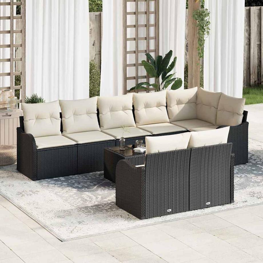 VidaXL Ensemble de canapé de jardin poly rattan  