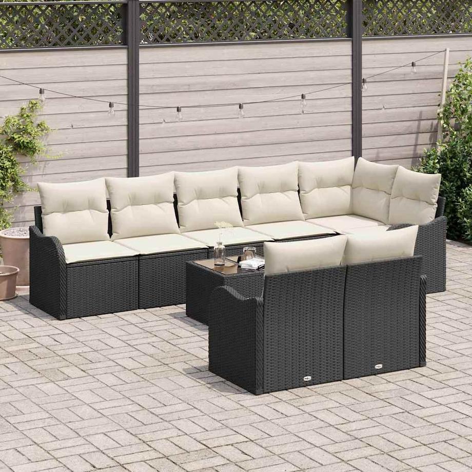 VidaXL Ensemble de canapé de jardin poly rattan  
