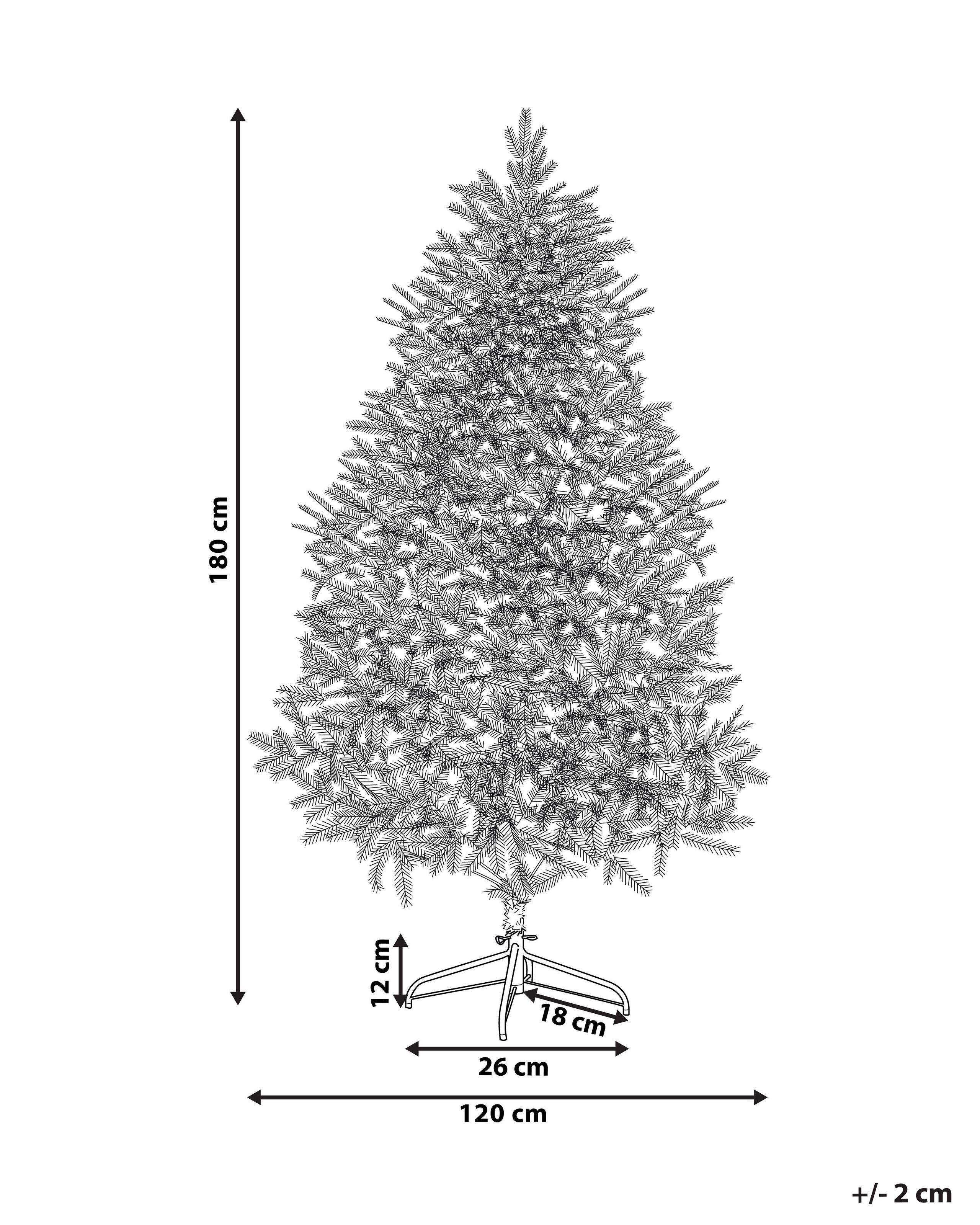 Beliani Weihnachtsbaum aus PVC Skandinavisch FORAKER  