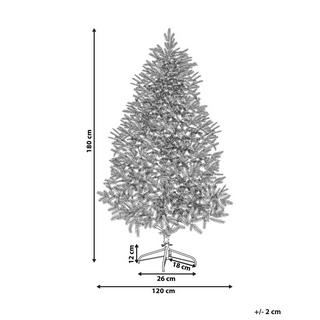 Beliani Sapin de Noël artificiel enneigé en PVC Scandinave FORAKER  