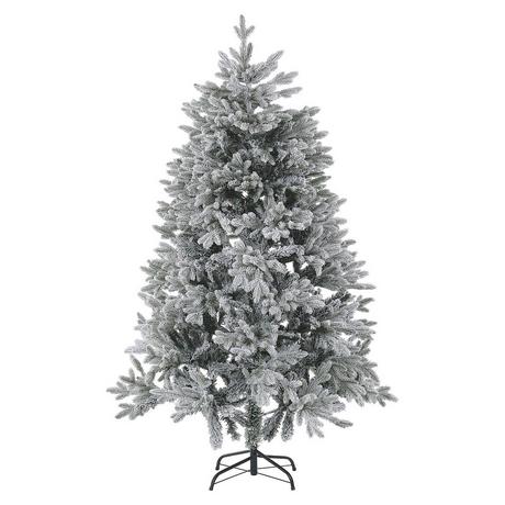 Beliani Sapin de Noël artificiel enneigé en PVC Scandinave FORAKER  