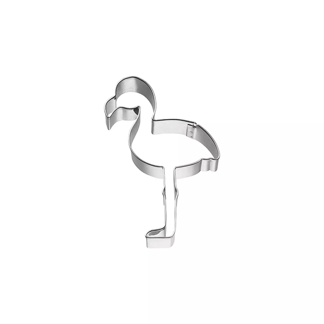 BIRKMANN - B198593 Ausstechform “Flamingo” Edelstahl 9 cm, One Size