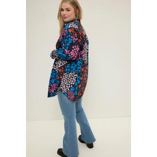 Studio Untold  Camicia dal taglio oversize con design floreale, abbottonatura e collo da camicia 