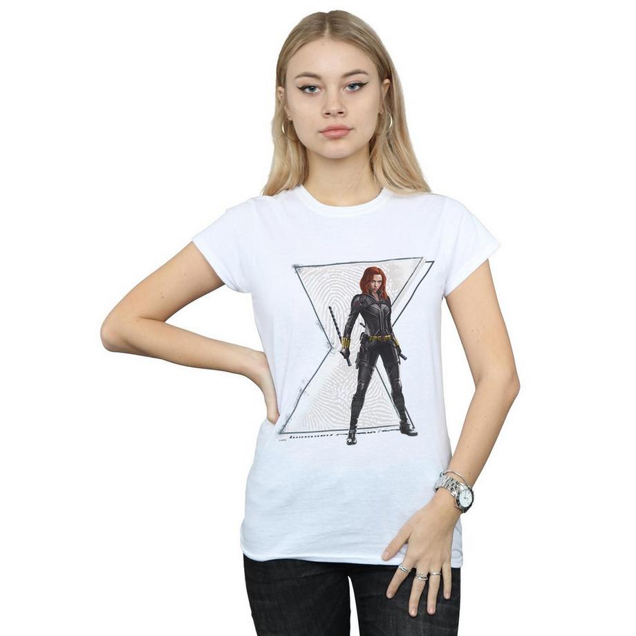 MARVEL Black Widow T-Shirt Grafica  