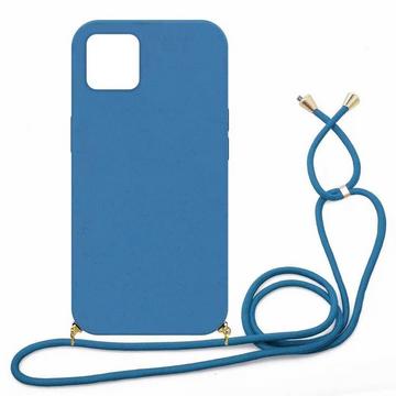 Eco Case mit Kordel iPhone 12 mini - Navy