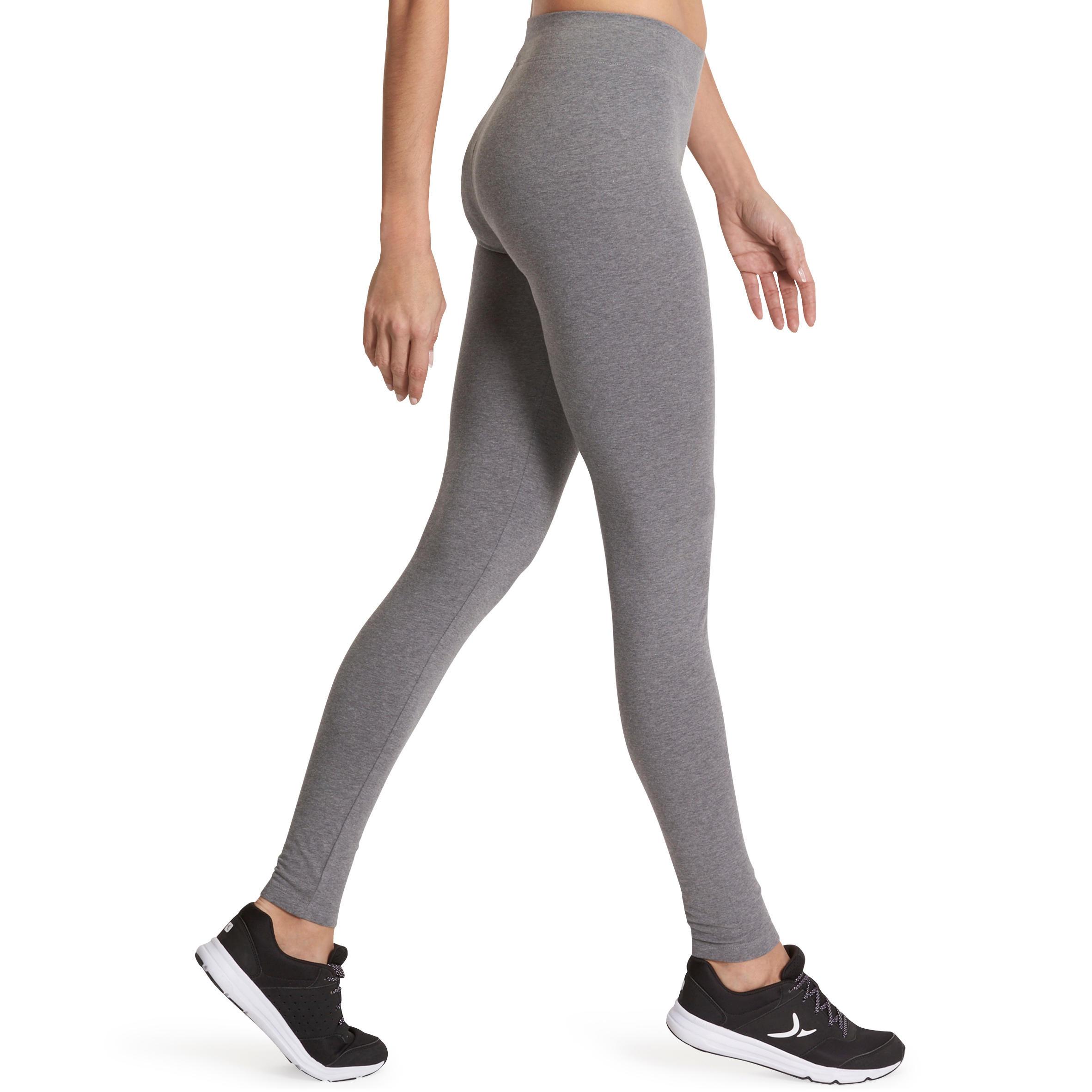 DOMYOS  Leggings donna slim fit cotone 