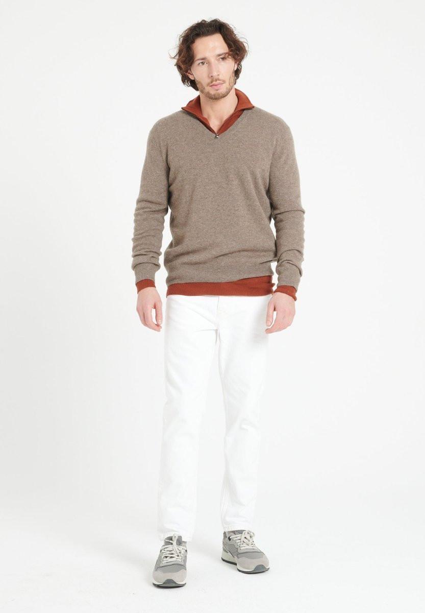 Studio Cashmere8  LUKE 1 Maglione con scollo a V - 100% cashmere 