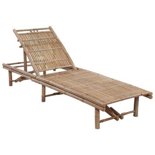 VidaXL Chaise longue bois d'acacia  