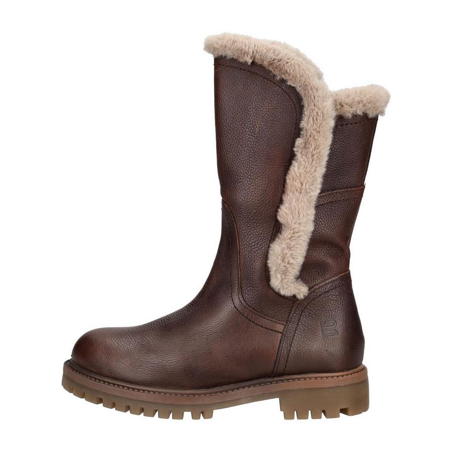 Bagatt Stivali in pelle con bordo in pelliccia sintetica  