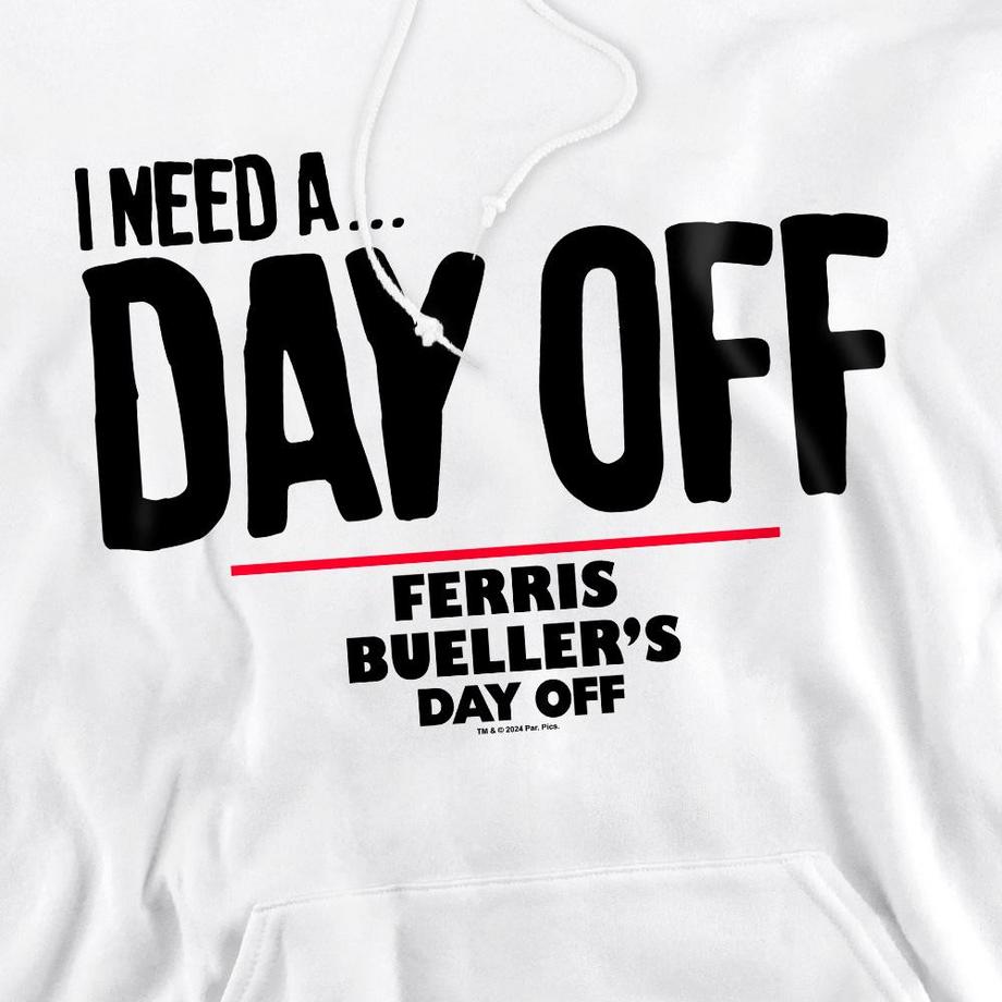 Ferris Bueller´s Day Off Ferris Bueller's Day Off I Need A Day Off Felpa con cappuccio  
