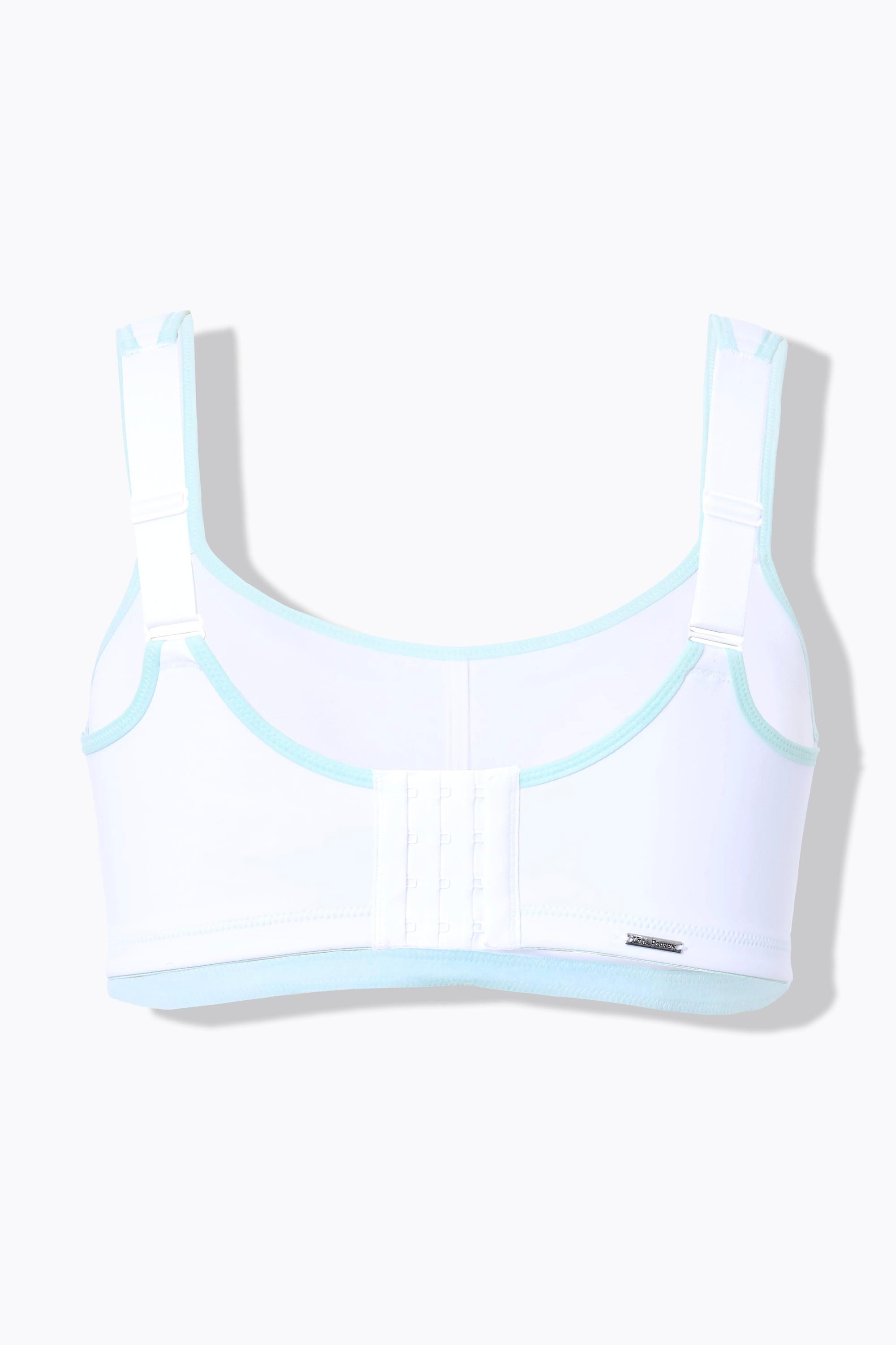 Ulla Popken Reggiseno sportivo senza ferretto microfibra inserto in rete coppa C-D  